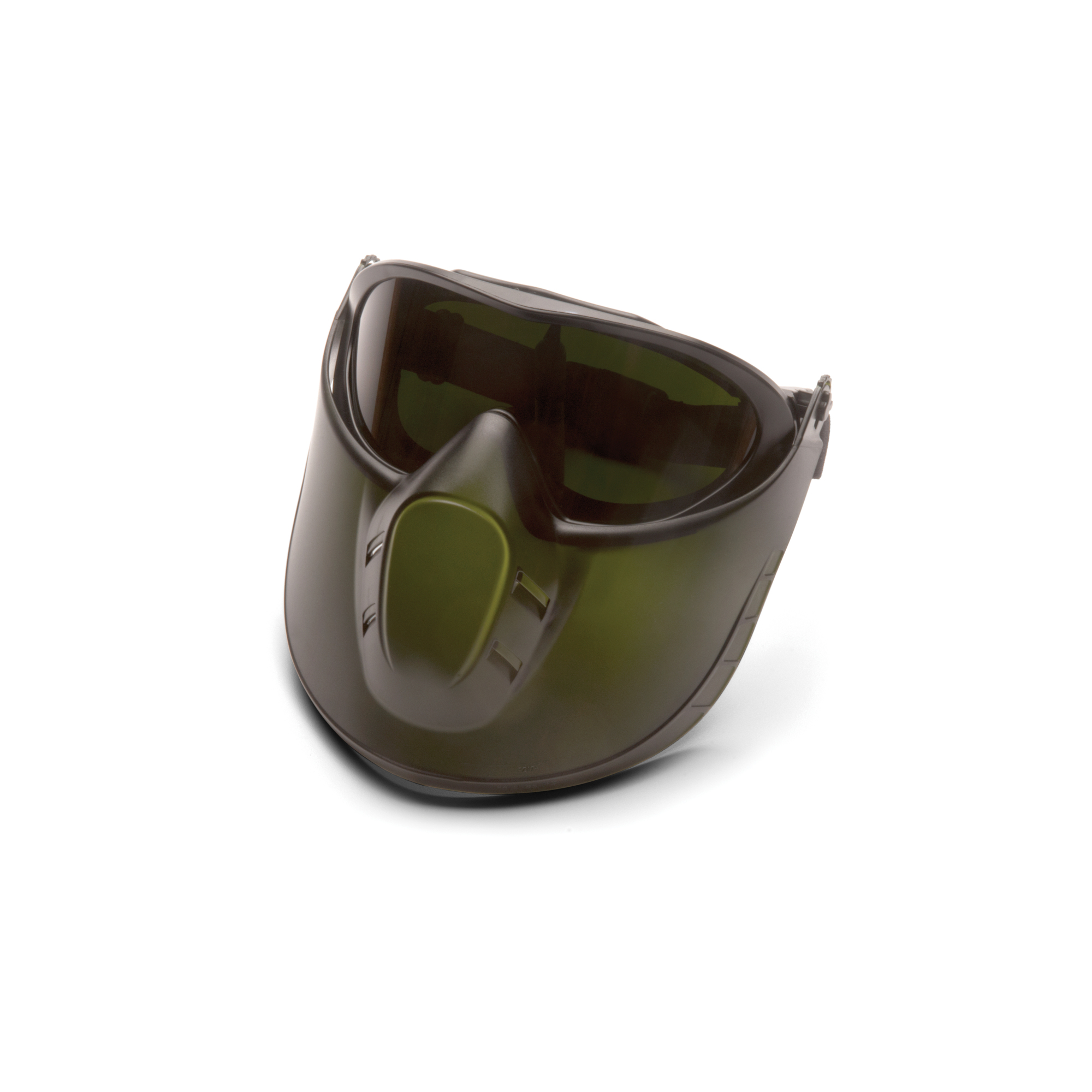 Pyramex Safety Capstone Goggles — Direct/Indirect, IR5 Lens, Green Tinted Faceshield, Model# GG504TSHIELDIR5
